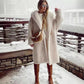 Lamb Fleece Coat W/ Pockets