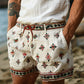 Men's Vintage Printed Shorts