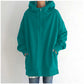 Oversized Long Sleeve Zipper Hoodie For Women