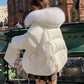 Padded Cotton/Fur Jacket