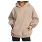 Solid Color Oversized Hoodie For Women