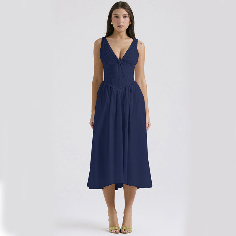 Women's A-line Pleated Dress