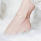 Sterling Silver/ White Gold Plated Anklet
