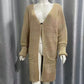 Mid-length Knitted Sweater Coat