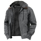 Pockets Fleece Zip-Up Hooded Jacket