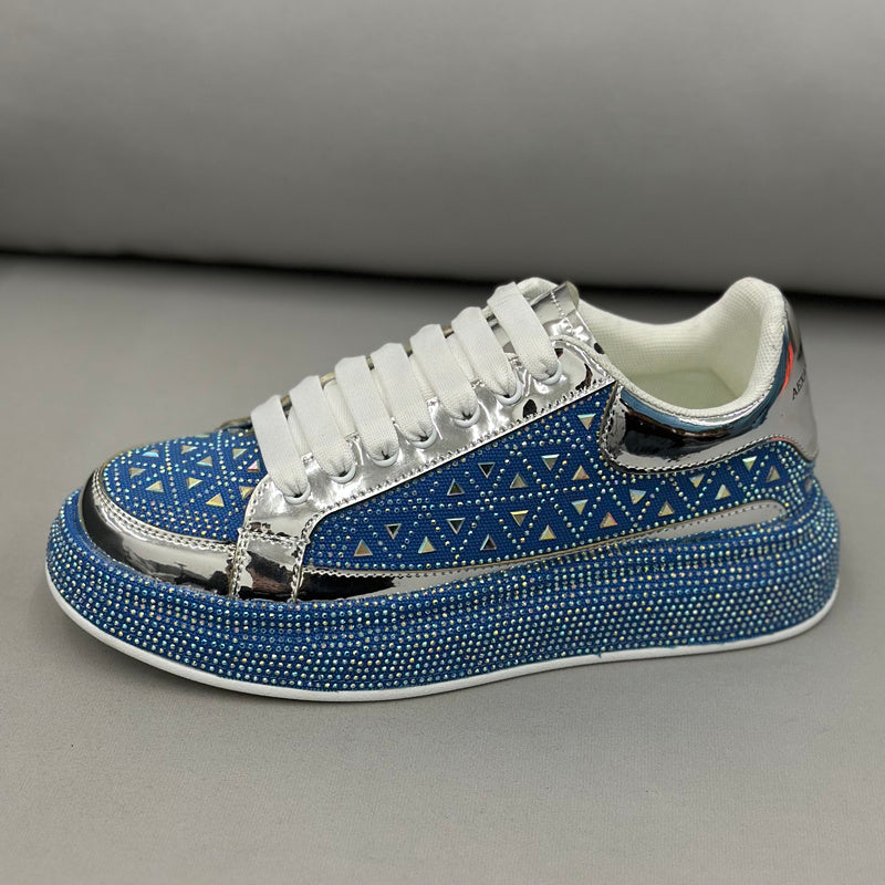Men's Low-top Rhinestone Sneakers