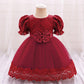 Baby Girl's Embroidered Bow Dress