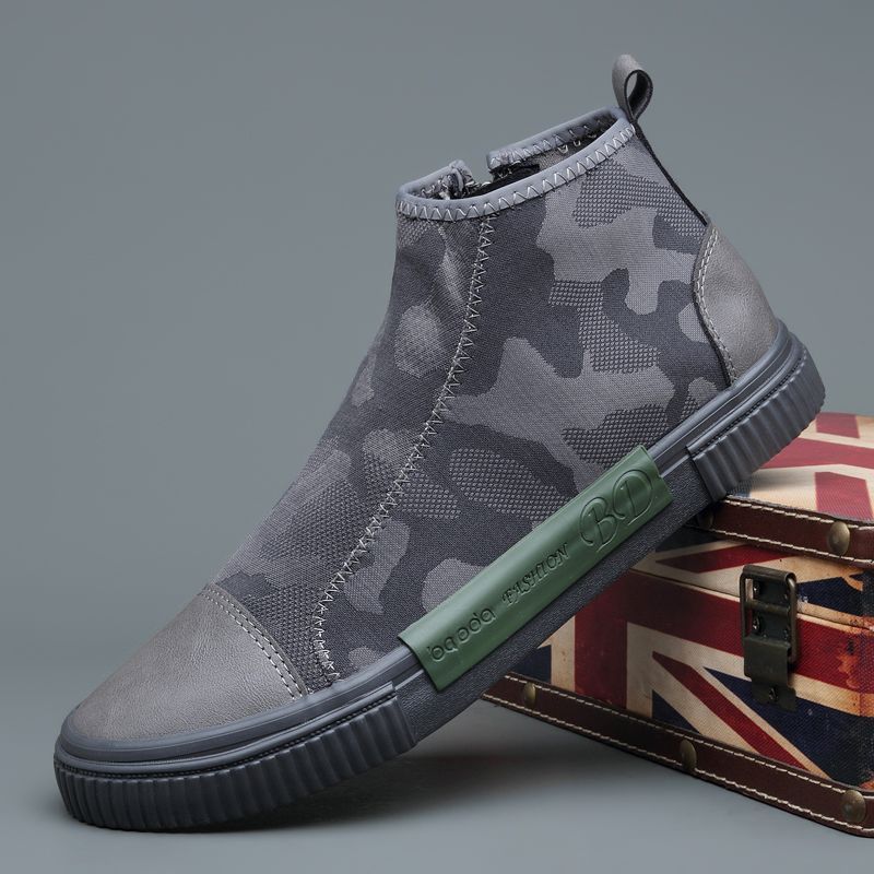 Men's High-top Canvas Slip-on