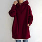 Oversized Long Sleeve Zipper Hoodie For Women