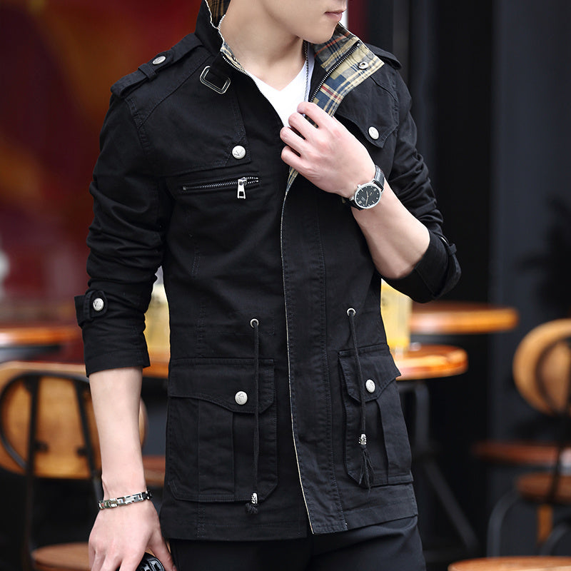 Men's Slim Fit Military Jacket
