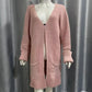 Mid-length Knitted Sweater Coat