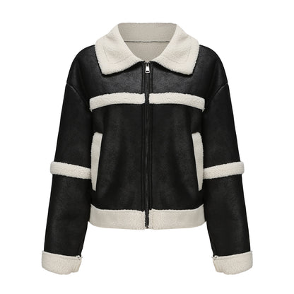 Women's Suede Fleece Jacket