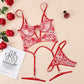 Ladies Hearts Lingerie Set