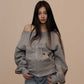 Off-Shoulder Long Sleeve Slim-Fit Sports Sweater Top For Women