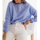 Ladies European Bedford Cord Sweater