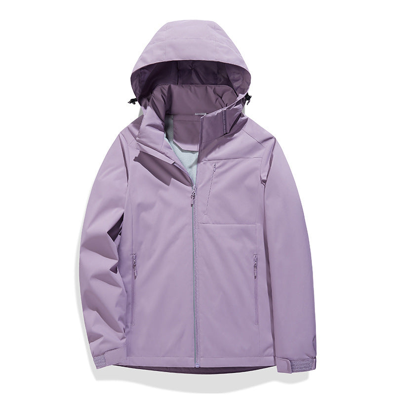 Single Layer Fleece-lined Shell Jacket