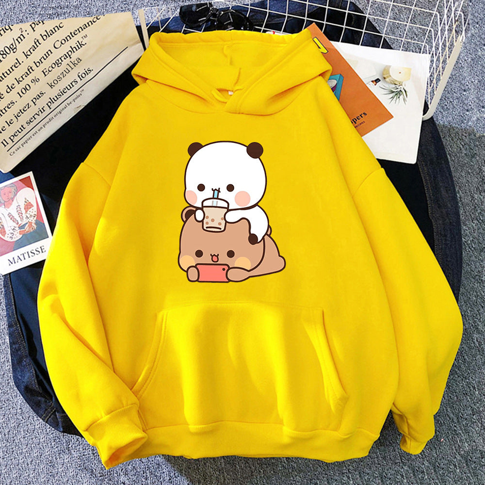 Bubu And Dudu Aesthetic Graphic Hoodie For Women