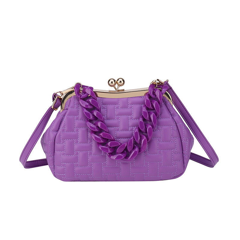 Small Designer Puffed Messenger Bag