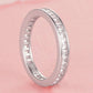Sterling Silver Diamond-studded Ring