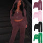 2 Piece Cropped Hooded Sweatsuit