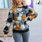 Retro Three-dimensional Flower Sweater