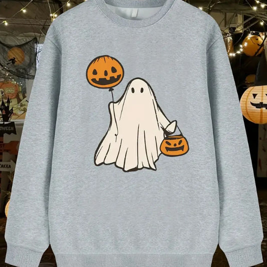 Fleece Printed Crew Neck