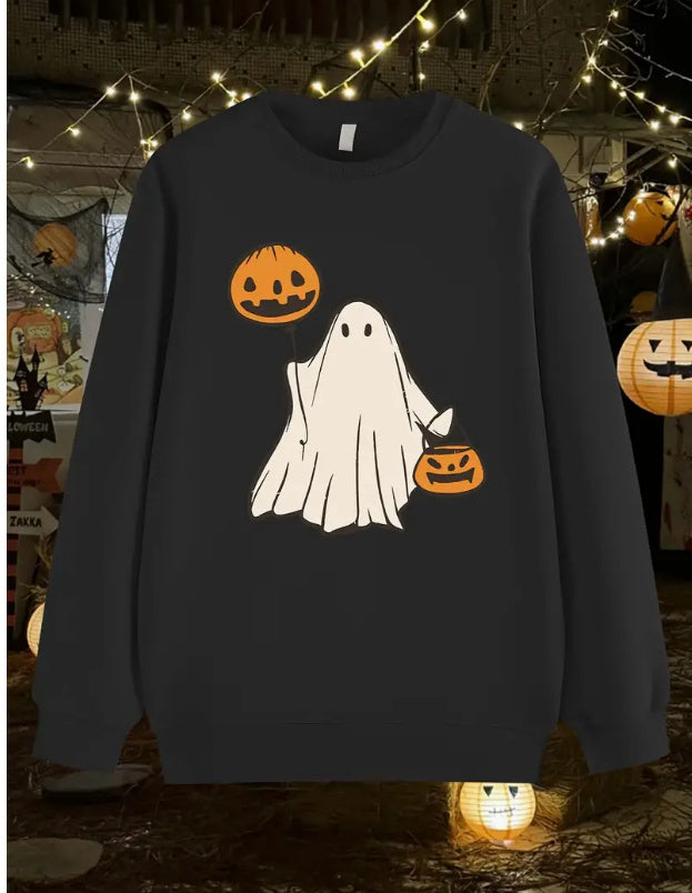 Fleece Printed Crew Neck