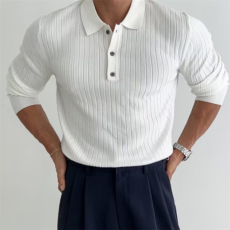 Men's Slim Fitted Ribbed Shirt