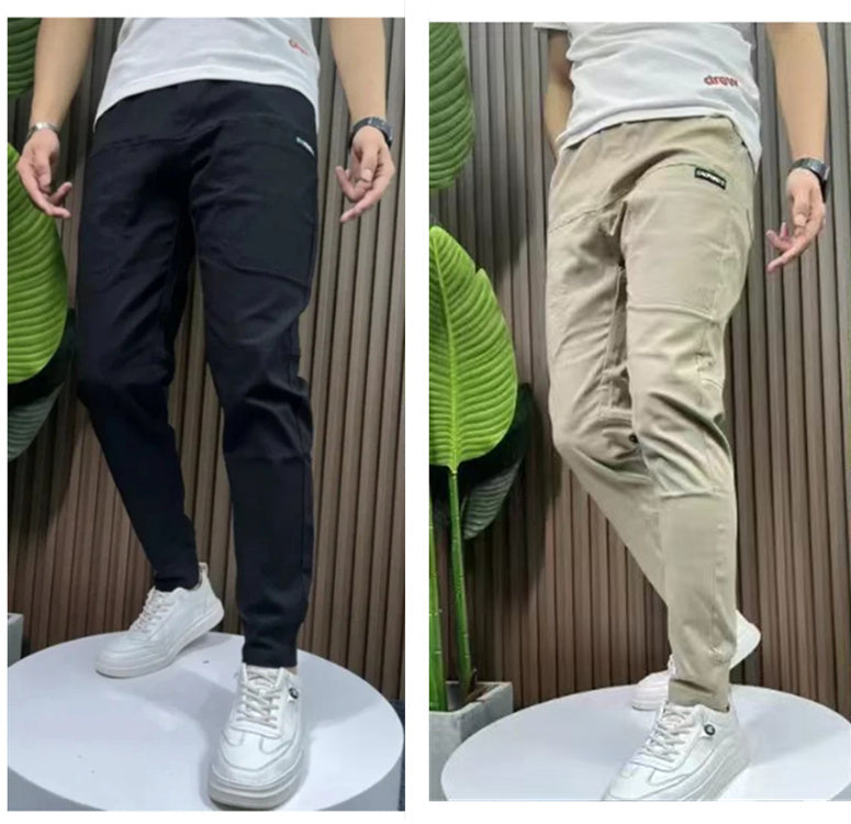 Men's Silk Six-pocket Pants