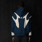 Pattern Stitching Trendy Zipper Hoodie For Men