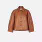 PU Leather 1/2 Coat For Women