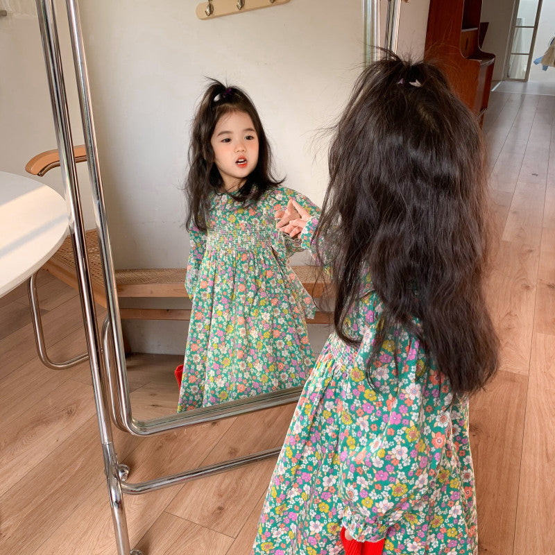 Girls' Cotton Dress w/Bow