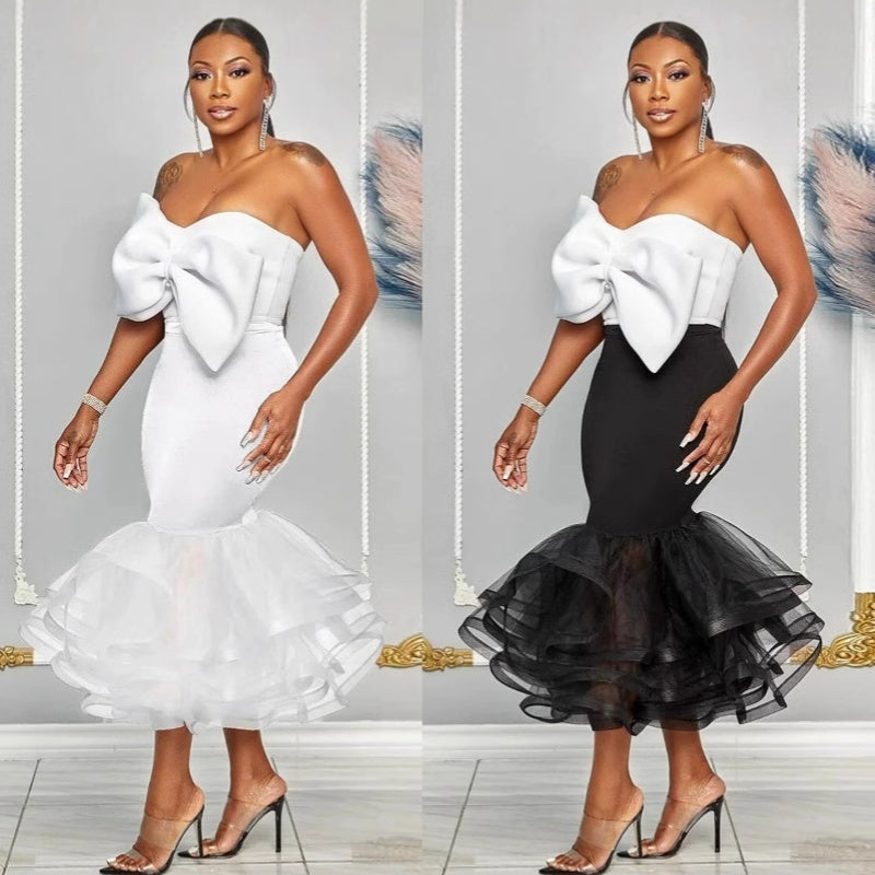 Women's Fitted 3-Dimensional Dress