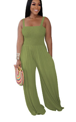 Women's Tube Top Wide Leg Jumpsuit