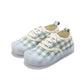 Toddler's Plaid Canvas Slip-On Sneakers