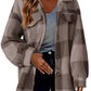 Women's Button Plush Coat