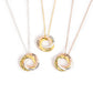 Titanium Steel Plated Multiple Rings Necklace