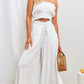 Womens Wide Leg Pocket Pants