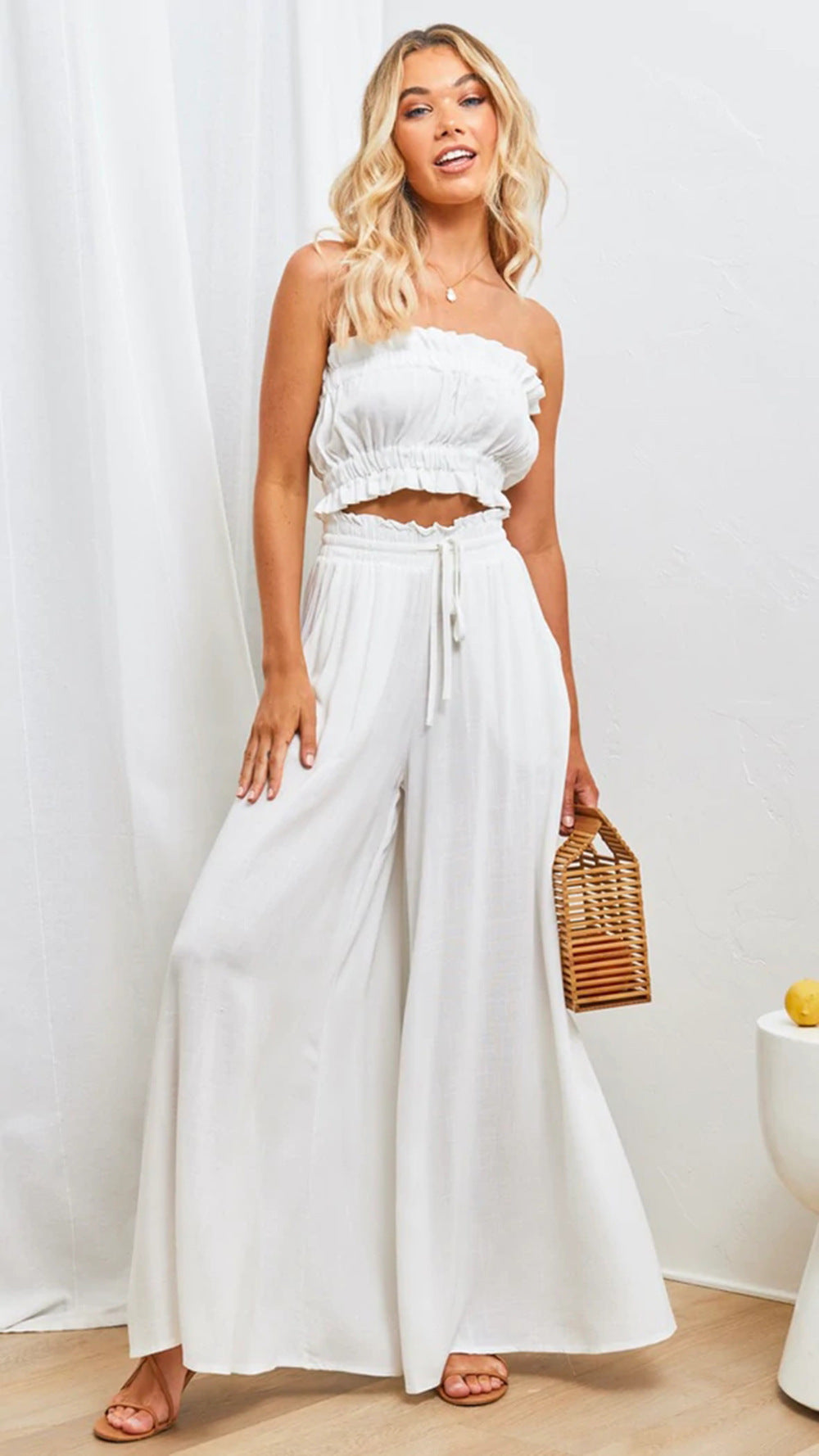 Womens Wide Leg Pocket Pants