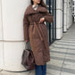 Women's Large Lapel Long Coat