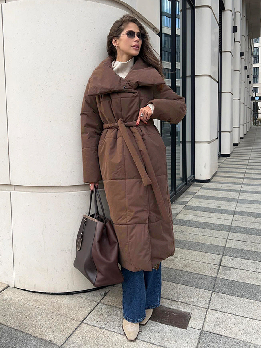 Women's Large Lapel Long Coat