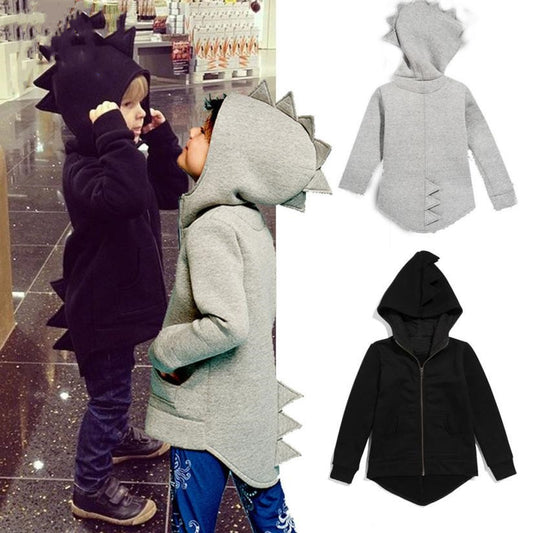 Boys Hooded Dinosaur Coat