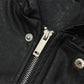 Men Hooded Leather Jacket