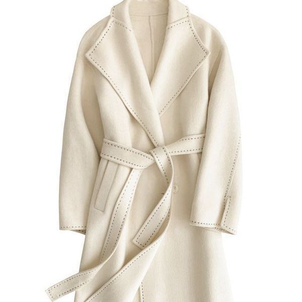 Trendy Double-faced Wool Overcoat