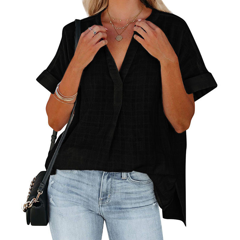 Women Short Sleeve Pullover Shirt