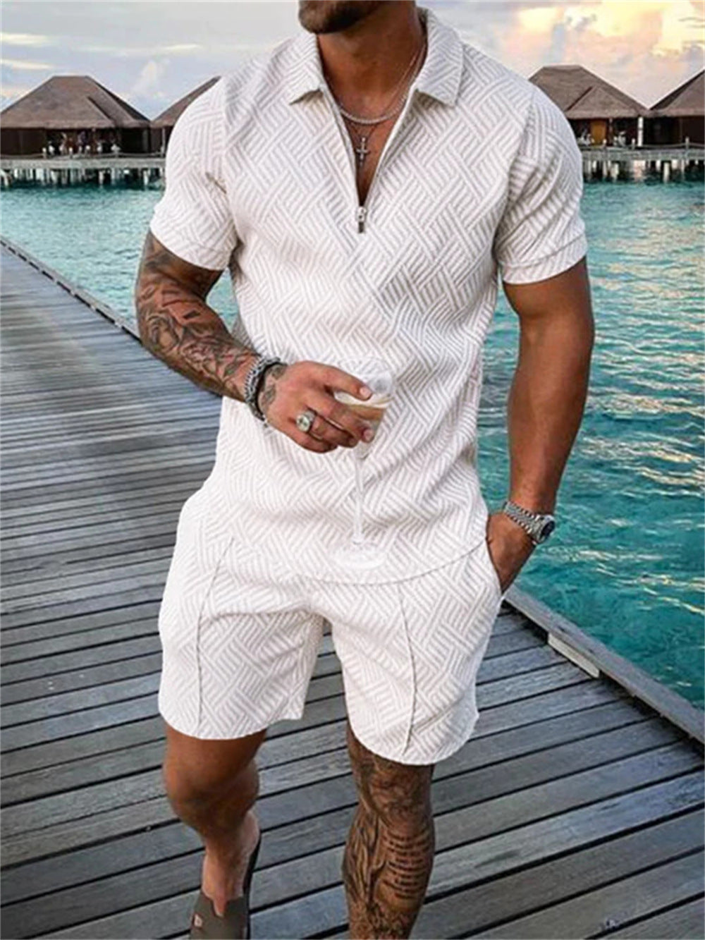 Men's Short Sleeve 2 Pcs