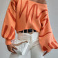 Lantern Sleeved Pullover Sweater