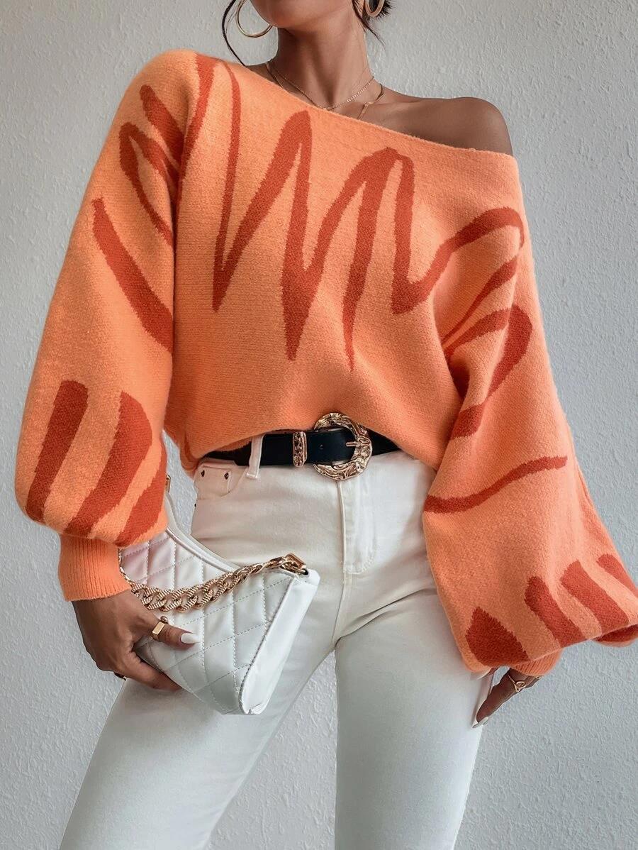 Lantern Sleeved Pullover Sweater