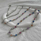 Colorful Rhinestone Waist Chain