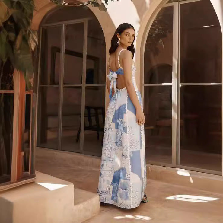 Lace Sling Fitted Dress